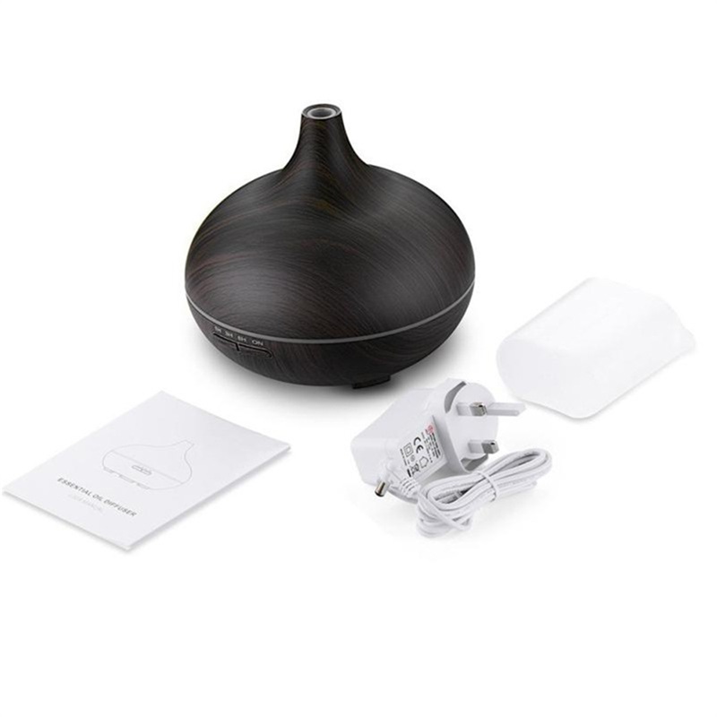 Wood Grain Aromatherapy Machine Home Bedroom Air Purification Essential Oil Diffuser Humidifier