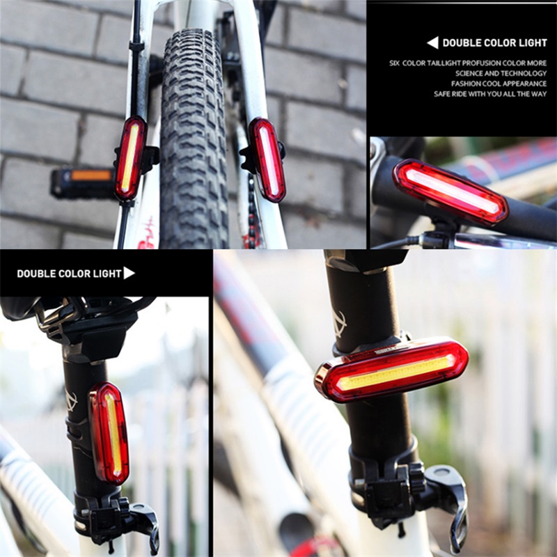 Wheel up Bike Taillight Waterproof Riding Rear light Led Usb Chargeable Mountain Bike Cycling Light Tail-lamp Bicycle Light